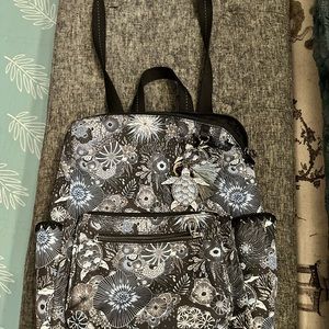 Sakroots Loyola Backpack Eco twill in Midnight Seascape